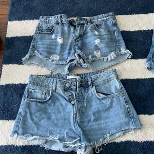2 pairs of jeans shorts size 4
